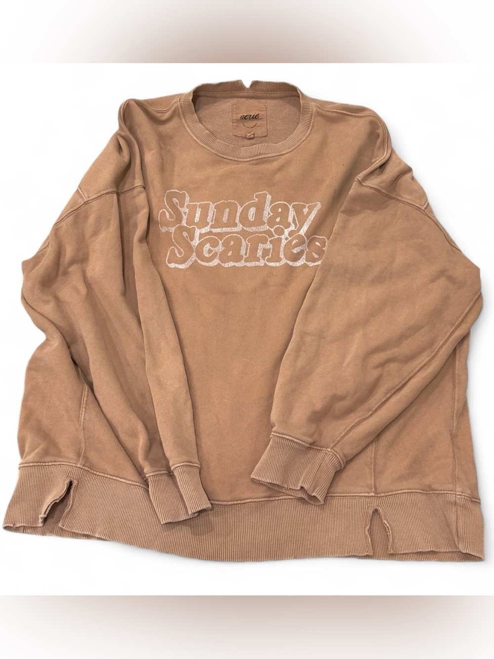 Aerie Sunday Scaries Crewneck Sweatshirt - Tan